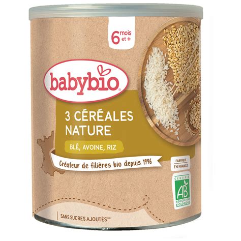 Babybio C R Ale Bl Avoine Riz En Poudre D S Mois G Pas Cher