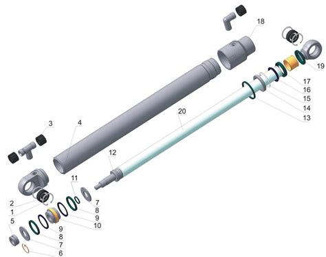 БУЛАТ - каталог - Гидроцилиндр рукояти правый