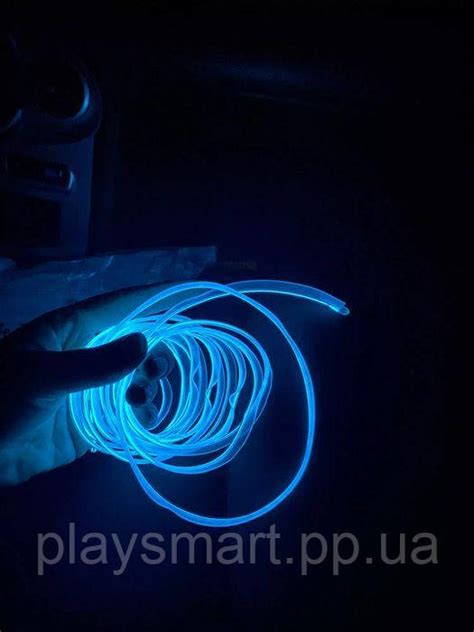 Купить ПОЛНЫЙ КОМПЛЕКТ 5м Неон Холодный Гибкий в авто Синий Подсветка ...