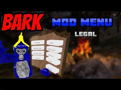 Bark Mod Menu Review Legal Gorilla Tag Youtube