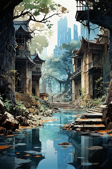 Premium AI Image | A closeup of sunken benches and park structures