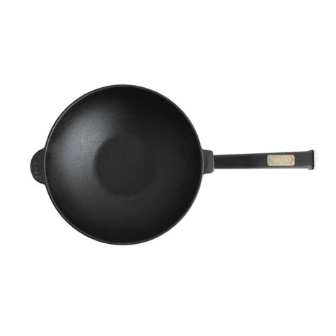Сковорода чугунная с деревянной ручкой Black WOK 2,8 л купить в Украине ...