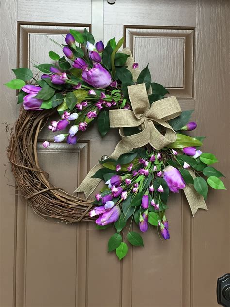 Pin By Lindy Clark On Front Door Wreaths Spring Front Door Wreaths