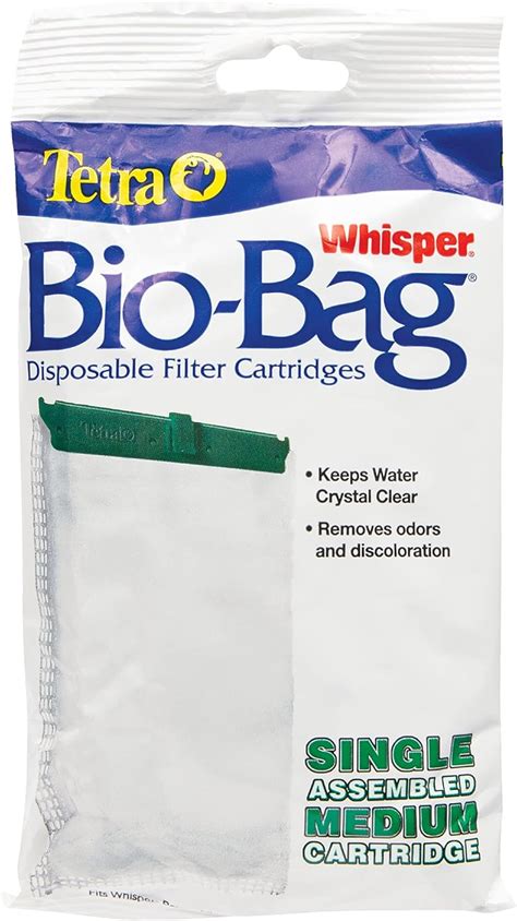 Tetra Whisper Bio Bag Disposable Aquarium Filter Cartridge Medium 1