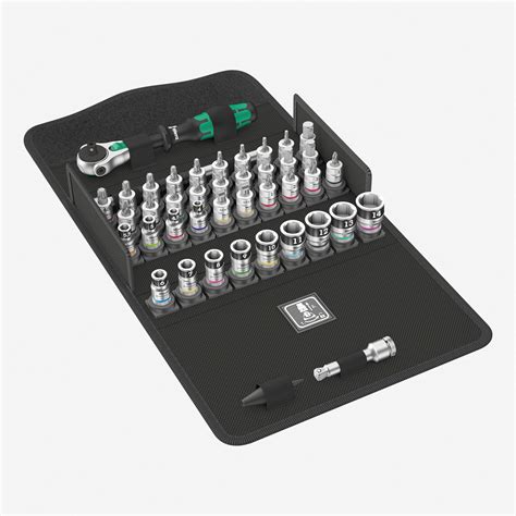 Wera 003755 8100 Sa All In Zyklop Speed Ratchet Set 14 Drive With