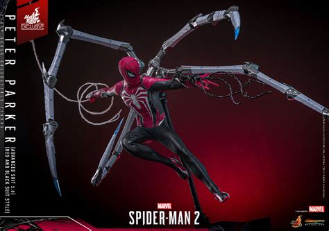 Marvel S Spider Man 2 Hot Toys Spider Man In Red And Black Suit The Toyark News