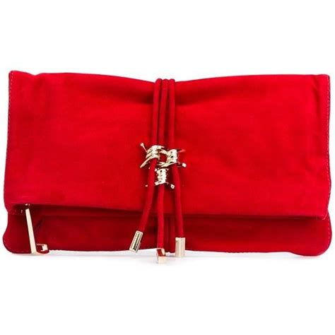 Dsquared Babe Wire Tied Clutch Red Handbag