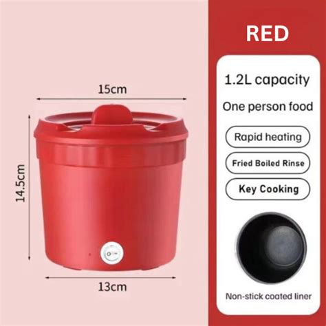 L Mini Electric Cooker Multi Function Electric Hot Pot Small Household Noodles Bowl Student