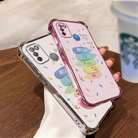 Casing Infinix Smart 5 2020 Hot 10 Lite Phone Case 2025 NEW Silicone Four Corner Protection NICE