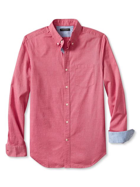 Slim Fit Soft Wash Button Down Shirt Banana Republic