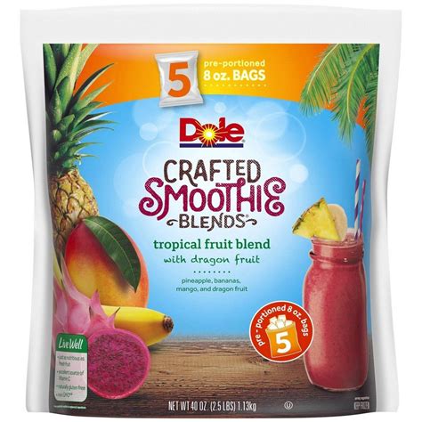 Dole Frozen Tropical Fruit Smoothie 101 Simple Recipe