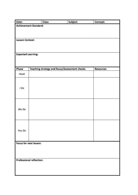 Lesson Plan Templates