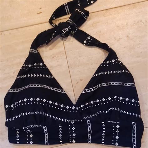 Captiva Swim Nwt Captiva By Christina Blackwhite Design Tie Bikini Top Poshmark