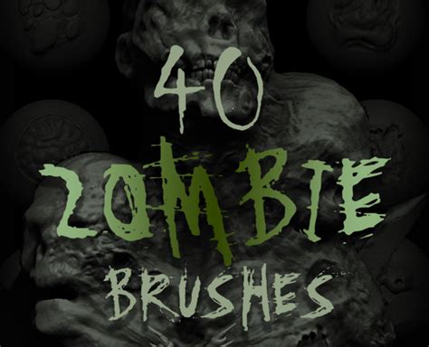 Zbrush Blender Zombie Vdm Brush Flippednormals
