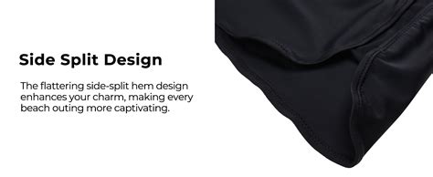 Amazon Tempt Me Women S High Waisted Swim Skirt With Zipper Pockets Athletic Bikini Skirt