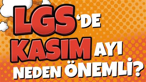 LGS İçin KASIM AYINDA NE YAPMALI YÜKSELİŞ AYI En Samimi LGS