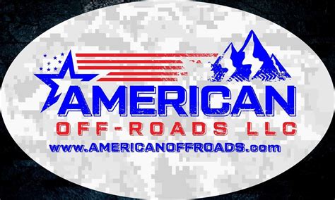 american  roads sticker printed color camo edition