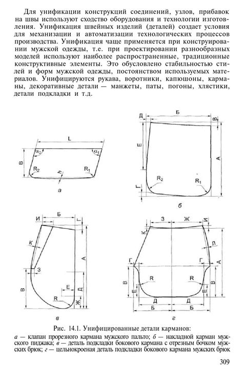 Выкройка накладного кармана