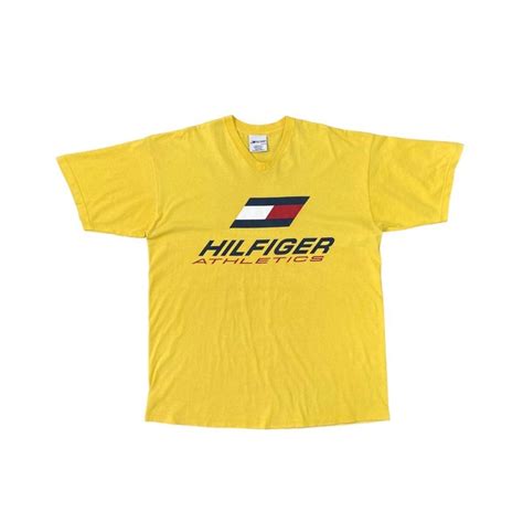 Vintage Vintage Tommy Hilfiger Athletics Big Logo T Shirt Size Xl Grailed