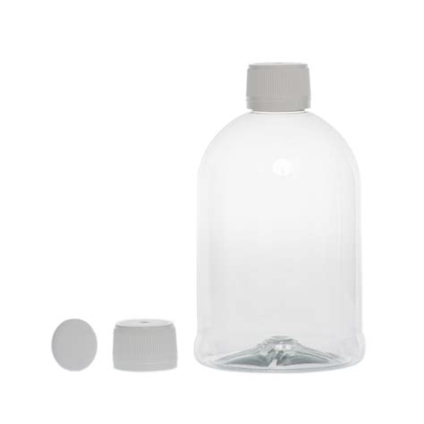 Botella Ml Pet Campana Con Tap N Precinto Blanco Con Disco De