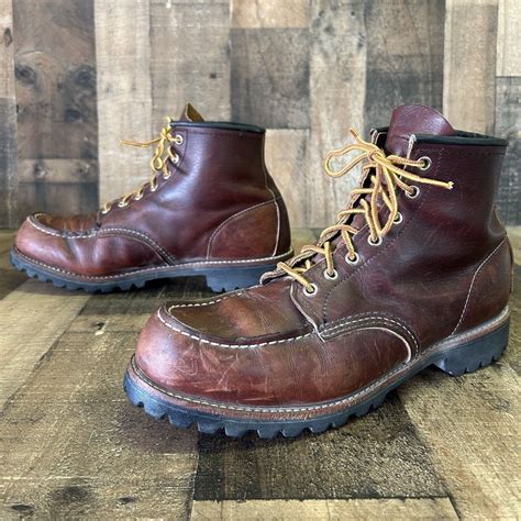 red wing red wing  heritage roughneck moc toe work boots men