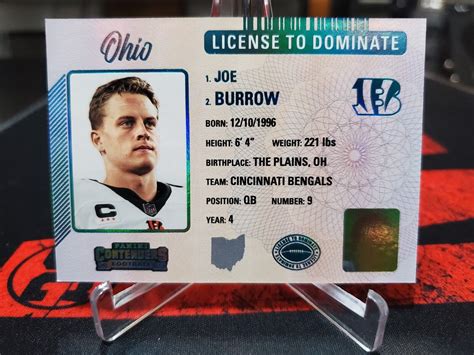 Joe Burrow Contenders License To Dominate Ssp Price Guide