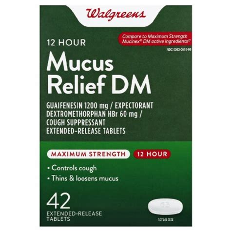 Walgreens Hour Mucus Relief Dm Extended Release Tablets Ct Fry