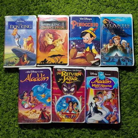 Walt Disney Masterpiece Vhs Tapes Lot Lion King Pinocchio Atlantis