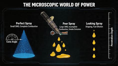 fuel injector spray pattern science  key  efficient combustion