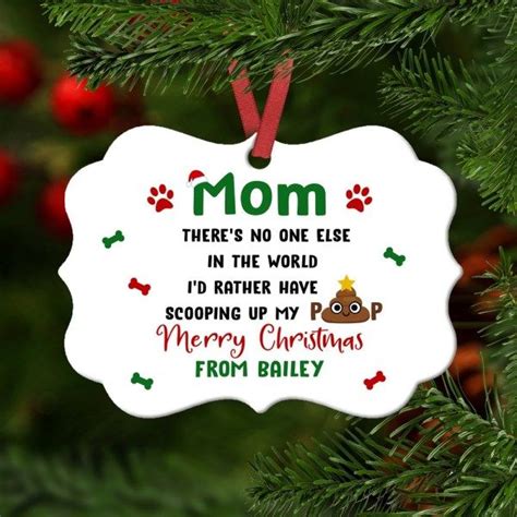 A Christmas Ornament That Says Mom Theres No One Else In The World