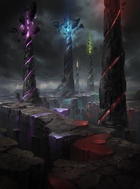 Cryptic Spires MtG Art from Double Masters 2022 Set by Sam Burley - Art ...