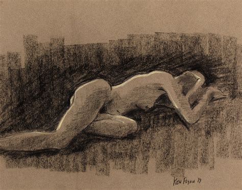 Reclining Nude Ken Flynn Art Irish Landscapes International