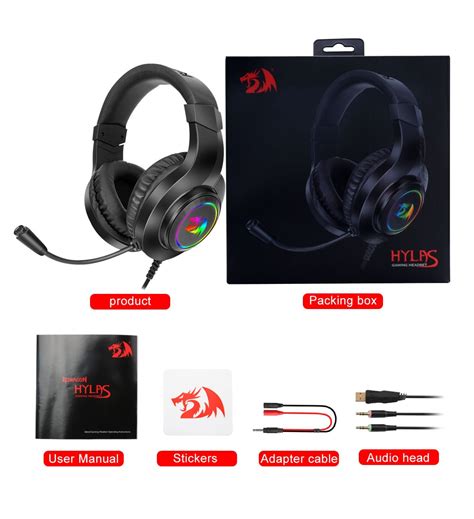 Redragon Hylas H Rgb Gaming Headphone Mm Audio Drivers Passive