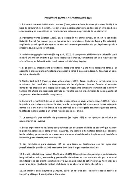 Resumen Lecturas Atencion Pdf