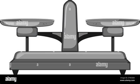 Weigh Balance Scale Cartoon Vector Illustration Stock Vector Image