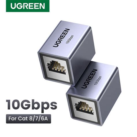 UGREEN RJ45 Connector 10Gbps Network Extender Extension For Cat8 Cat7