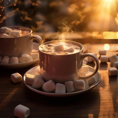 Premium AI Image A Delicious Cup Of Hot Chocolate