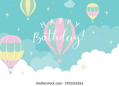 11 001 Birthday Hot Air Balloon Images Stock Photos Vectors Shutterstock