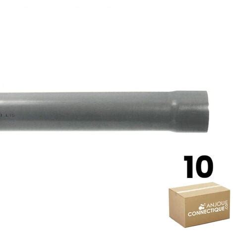 5 Tubes PVC évacuation NF Me prémanchonné diamètre 100 mm 4 mètres