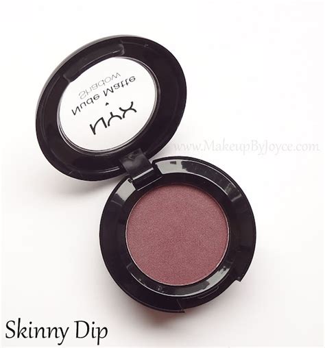 MakeupByJoyce Swatches Comparisons NYX Nude Matte Eyeshadow In Skinny Dip Confession