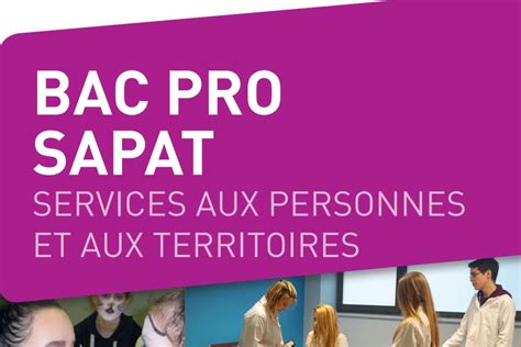 Le Bac Pro Sapat Un Tremplin Pour Les M Tiers Des Services Aux