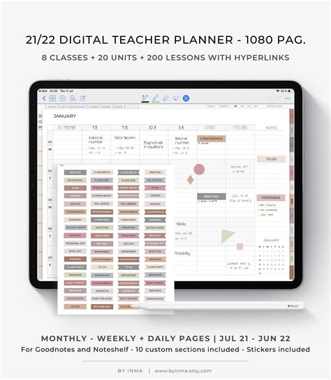 Free Digital Teacher Planner Goodnotes Consultgolf