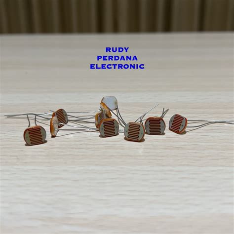 Jual LDR LIGHT DEPENDENT RESISTOR PHOTORESISTOR FOTO SENSOR CAHAYA 10MM ...