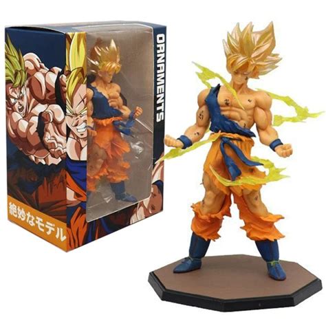 Hot Dragon Ball Son Goku Super Saiyan Anime Figure Cm Goku Dbz Action