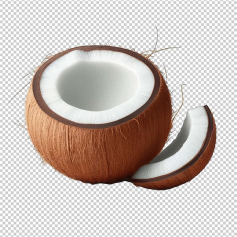 Premium Psd Wholesome Coconut Clipart Png