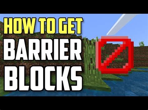 How To Get Barrier Blocks In Minecraft Xbox Pe Ps Bedrock Youtube