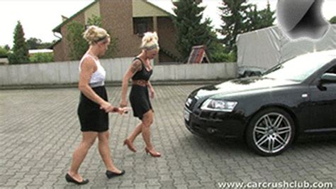 Car Crush Club BBW Lady Cathy Crushing A Tiny Girl Under Her Wheels WMV FULL HD X