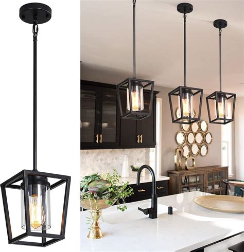 SGLfarmty 1 Pack Pendant Lighting For Kitchen Island Cage Hanging