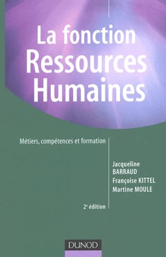 La Fonction Ressources Humaines Métiers De Jacqueline Barraud