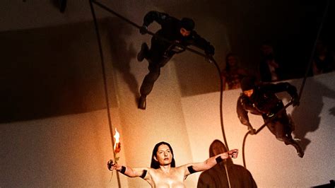 Performance Art Thieves Rappel From MoMa Ceiling To Steal Nude Marina Abramović Whipping Self